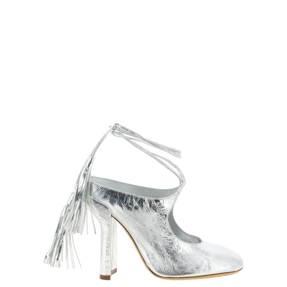 Dries Van Noten Women Laminated Leather Mules